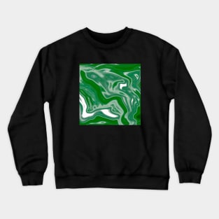 Lemon sea Marble Liquid Waves colors grading pattern Crewneck Sweatshirt